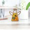 3.5" (H) Festive Pumpkin Ornament - Handcrafted in Texas - Mother's Angels® Christmas Angel Wings Figurine